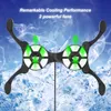 Mini faltbarer USB-Doppelluefter-Kühler Cooling Pad fuer PC Produktbild-Vorschau 11