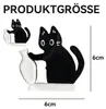 Magnetische Katzen Vase 2er Set aus Acryl, Kühlschrank Produktbild-Vorschau 3