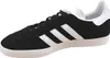 A single black Adidas Gazelle sneaker with white stripes and sole, shown from the side against a white background. Produktbild-Vorschau