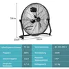 COSTWAY Bodenventilator φ51cm, Windmaschine 160W mit 3 Produktbild-Vorschau 7