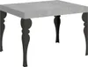 Ausziehbarer Tisch 80x120/204 cm Paxon Cemento Anthrazit Produktbild-Vorschau 1