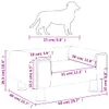 vidaXL Hundebett Rosa 50x40x26,5 cm Samt -  Hundebetten Produktbild-Vorschau 8