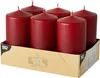 STARPAK Stumpenkerze Durchmesser: 60 mm bordeaux 6 Stück Produktbild-Vorschau 2