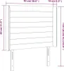 vidaXL Kopfteil mit Ohren Dunkelgrau 93x16x118/128 cm Stoff Produktbild-Vorschau 8