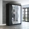 Schwebetürenschrank, 2-türig Schrank mit Spiegel! Moderne Produktbild-Vorschau 1