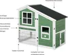 Dehner Nagerheim Happy Home Tempio, Hasenstall mit Produktbild-Vorschau 2