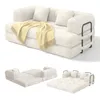 BEALIFE Schlafsofa 160x90x61 cm | Klappbares Cord-Sofa, Produktbild-Vorschau 1