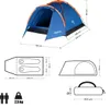 Turistický stan NILS Camp NC6010 Hiker modrý Náhled obrázku produktu 9