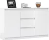 Commode VBChome avec 3 tiroirs et 2 portes 120 x 35 x 75 cm Voir les images du produit 1
