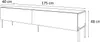 RTV Schrank COLETTE II 175 cm weiß hochglanz, Weiß / Weiß Produktbild-Vorschau 5