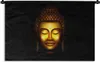 MuchoWow® Wandteppich Wandbehang Buddha - Gold - Schwarz Produktbild-Vorschau 1