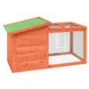vidaXL Králíkárna hnědá 100,5x54x55 cm z masivního Náhled obrázku produktu 4
