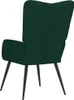 VidaXL 327679, Aksamit, Zielony, Pianka, 610 mm, 700 mm, Podgląd zdjęcia produktu 4