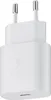 A white Samsung fast charging adapter with a USB-C port and a lightning bolt symbol indicating fast charging. Produktbild-Vorschau