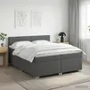 vidaXL Boxspringbed met matras, donkergrijs, 200 x 200 cm, Productafbeelding-voorbeeld 2
