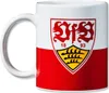 VfB Stuttgart Tasse aus Keramik 0,33 l Brustring rot weiß Produktbild-Vorschau 2