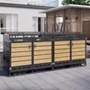 4er Mülltonnenbox mit hydraulischem Deckel, horizontale Produktbild-Vorschau 5