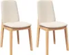 vidaXL Chaises de salle à manger avec coussins 2 pcs. Bois Voir les images du produit 1