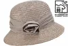 Seeberger eleganter Strohhut-Glocke mit Blume & UV-Schutz 80 in beige