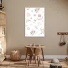 MuchoWow® Poster Blumen - Muster - Pastell - Rosa - Baby - Produktbild-Vorschau 5