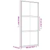 Drzwi przesuwne Golden 90x205 cm Matowe szkło ESG i Podgląd zdjęcia produktu 8