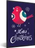 MuchoWow® MuchoWow® Gerahmtes Poster Vogel - Schnee - Produktbild-Vorschau 1