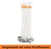 Świecznik Knoty do świec 50szt. 20cm długości z metalową Podgląd zdjęcia produktu 1