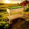AREBOS lit surélevé étagère en bois jardinière cadre froid Voir les images du produit 9