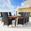 Casaria Poly Rattan Sitzgruppe 8 Stühle Neigbare Fuß- und Produktbild-Vorschau 1