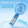 Handventilator, Tragbarer Mini Ventilator mit 4000mAh Akku, Produktbild-Vorschau 5