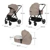 Lionelo Greet 3in1 Kombikinderwagen mit Babyschale, Großer Produktbild-Vorschau 12