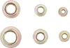 Six metal nuts of varying sizes are arranged in two rows on a white background. Anteprima dell’immagine prodotto