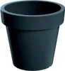 A dark gray plant pot is shown against a white background. Náhľad obrázku produktu