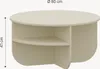 Couchtisch 'Reykhon' Ø80 x 41 cm Wohnzimmertisch mit Produktbild-Vorschau 7