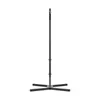 A black metal hammock stand with a cross-shaped base and a vertical pole with adjustable sections. Náhled obrázku produktu