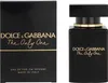 A black perfume bottle and its packaging are displayed side-by-side against a white background. Produktbild-Vorschau