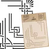 Malschablone für Handwerk A5 15x21cm, Art Deco Rahmen Produktbild-Vorschau 1