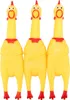 Screaming Chicken Hundespielzeug, gelbes Quietschhuhn aus Produktbild-Vorschau 1