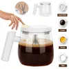 Selbstrührende Tasse Glas Mixbecher mit Deckel 400ml, für Produktbild-Vorschau 1