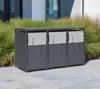 Westmann Tonus 3 Metall Mülltonnenbox 3er 3x240 L Anthrazit Produktbild-Vorschau 8