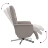 Fauteuil de relaxation pratique avec pied Tissu Taupe - Voir les images du produit 6