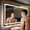 Artforma Zrcadlo do koupelny s led osvětlením L15 120x70 cm Náhled obrázku produktu 2