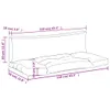 "WINTER SALE"Gartenbankauflage - CLORIS - Palettenkissen Produktbild-Vorschau 3