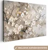 OneMillionCanvasses® - Plátna - Květiny - Bílá - Zlatá - Náhled obrázku produktu 1