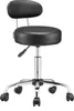 CASARIA® Rollhocker mit Lehne Höhenverstellbar 10cm Produktbild-Vorschau 1