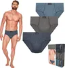 Pesail Herren Slips 3er Pack Unterhose Baumwolle HL801B, L Produktbild-Vorschau 1
