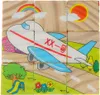 Vzdelávacie drevené puzzle bloky Vozidlá 9el. Náhľad obrázku produktu 11