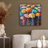 MuchoWow® - Leinwandbilder - Regenschirme - Malerei - Kunst Produktbild-Vorschau 5