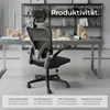 ergonomický tvar kancelářské židle tectake® Arges s Náhled obrázku produktu 16