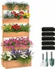 Relaxdays – podwyższona grządka, drewno, wymiary: 180 x 80 Podgląd zdjęcia produktu 1
